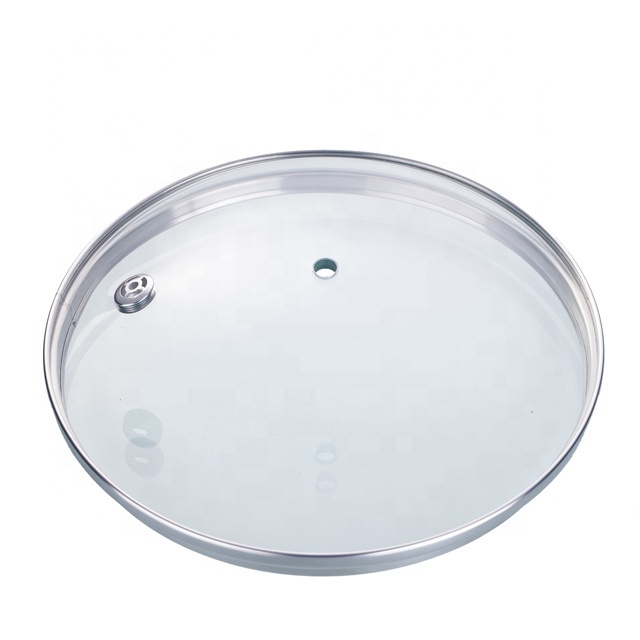 Lid for Cooking Pot High Quality G Type Tempered Glass Lid Silicon Kitchen Pot Lid Cover Cookware Parts Floating Glass