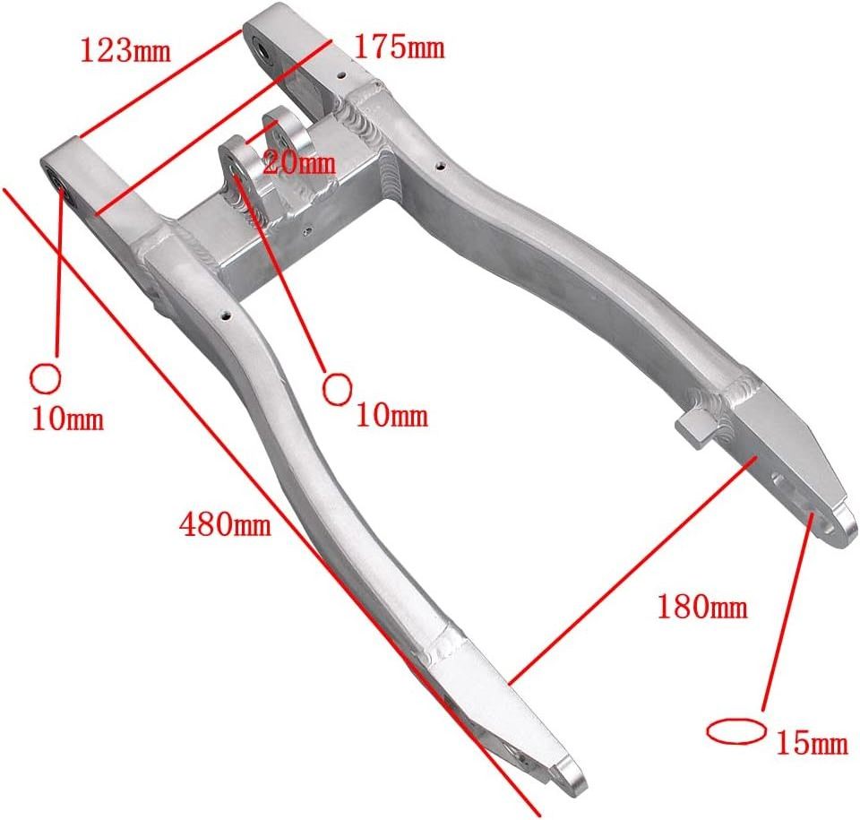 18''-Inch Aluminum Frame Swing Arms Extension Swingarms for Pit Dirt Bikes Compatible with CRF50 XR50 SDG SSR Taotao 50cc 70cc