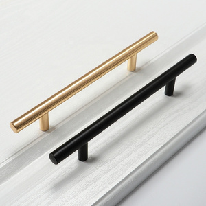 Factory manufacture Stainless Steel metal Black round Flush drawer Pull Handles Furniture Pulls Kitchen Cabinet knobs