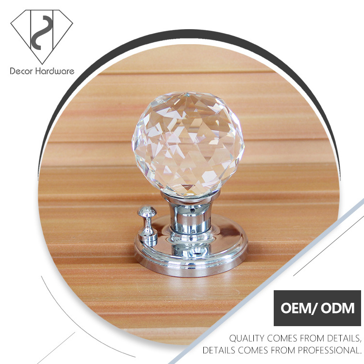 Luxury crystal ornament front door knobs and handles door knobs bedroom handles