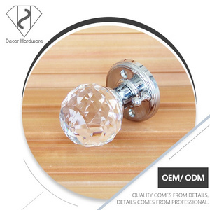 Luxury crystal ornament front door knobs and handles door knobs bedroom handles