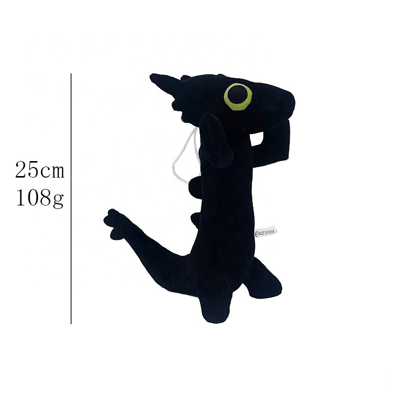 Hot Sale 2024 Toothless Dancing Plush Toy Black White Toothless And Light Fury Dancing Dragon Stuffed Toys For Children