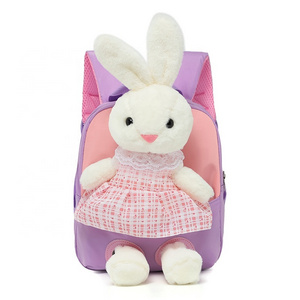 Factory Direct Sale New Soft Toy Plush Kawaii Bunny Rabbit Toy Plush For Girls Kids Backpack