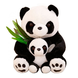 New Kawaii Panda Plush Toy Bamboo Leaf Soft Toy Stuffed Animal Panda Plush Toy For Kids