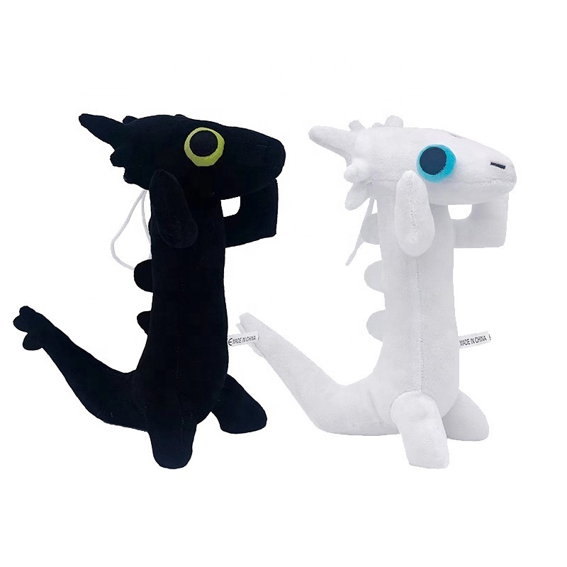 Hot Sale 2024 Toothless Dancing Plush Toy Black White Toothless And Light Fury Dancing Dragon Stuffed Toys For Children