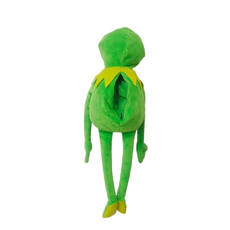 Factory Wholesale 60Cm Soft Frog Puppet Doll Early Learning Children Plush Kermit Frog Hand Puppet For Kids