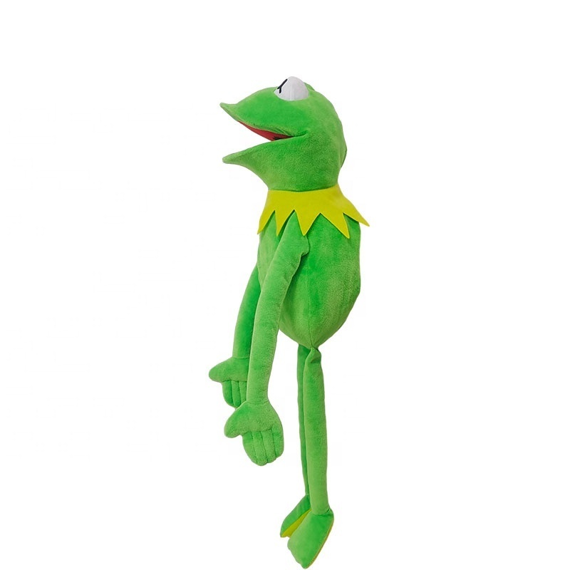 Factory Wholesale 60Cm Soft Frog Puppet Doll Early Learning Children Plush Kermit Frog Hand Puppet For Kids