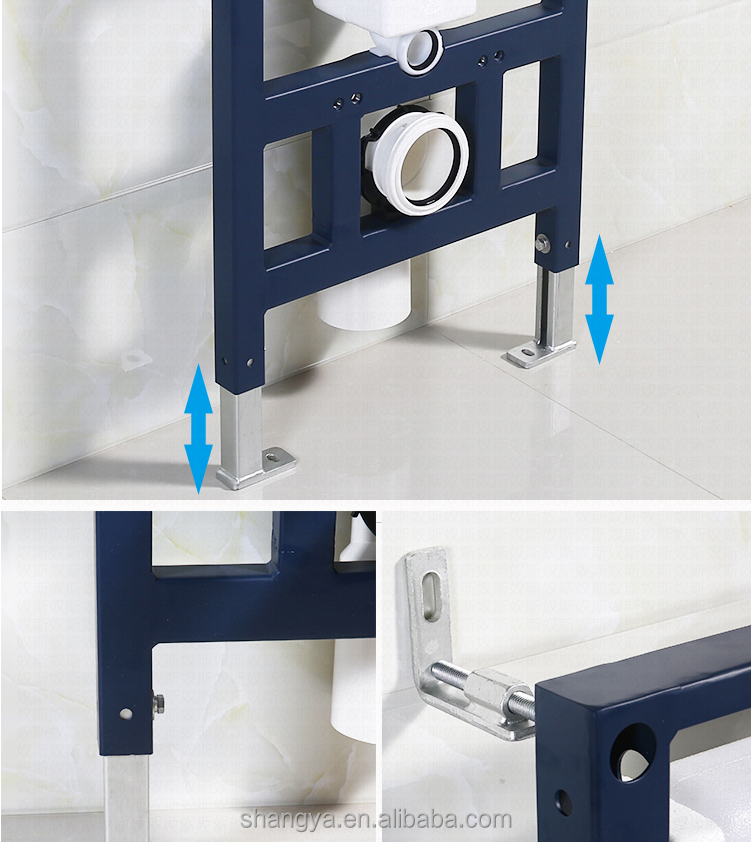 Hot sales wall mount concealed water tank hidden in wall flush cistern tank for wall hung toilet