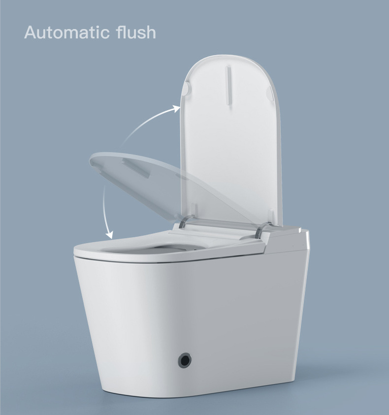 Auto sensor flush self cleaning electric bidet toilet bowl modern home bathroom ceramic automatic smart toilet with uv light