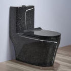 Wholesale luxury porcelain black and gold color s trap bathroom ceramic sanitary ware wc one piece toilet