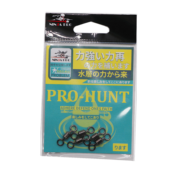 Wholesale NINJA PRO Fishing Stainless Link Swivels Fishing Ball Bearing Rolling Swivels