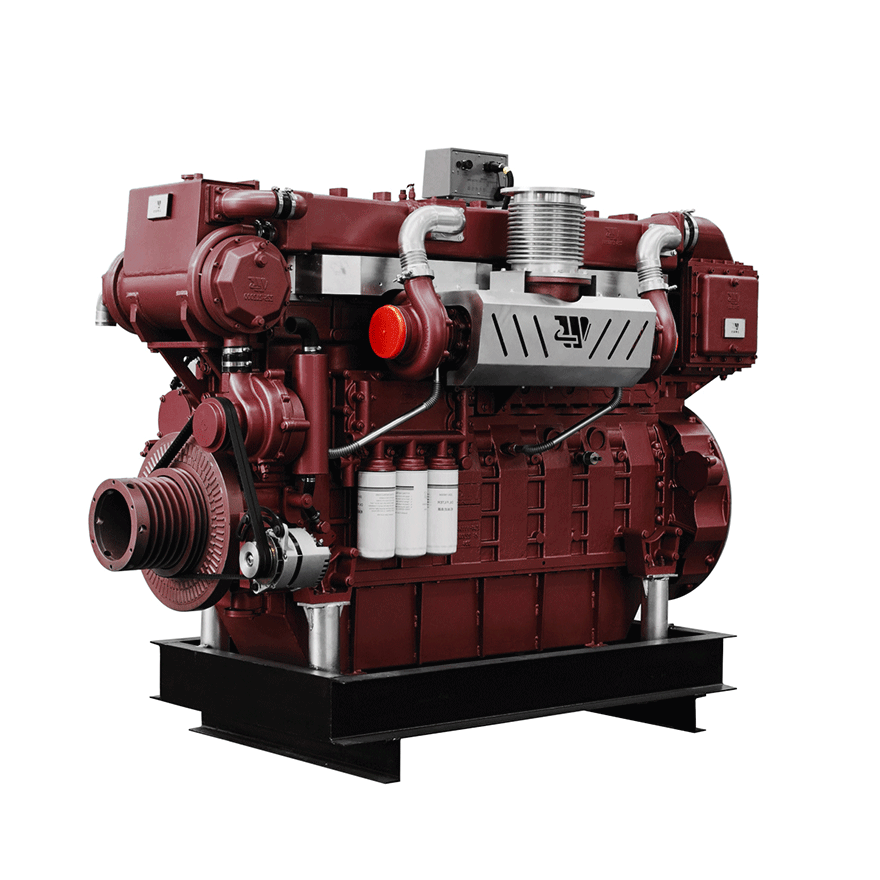 Shanghai 6Z34C1000 1000HP 1500rpm 6 Cylinders Boat Small Diesel Engine For Ship