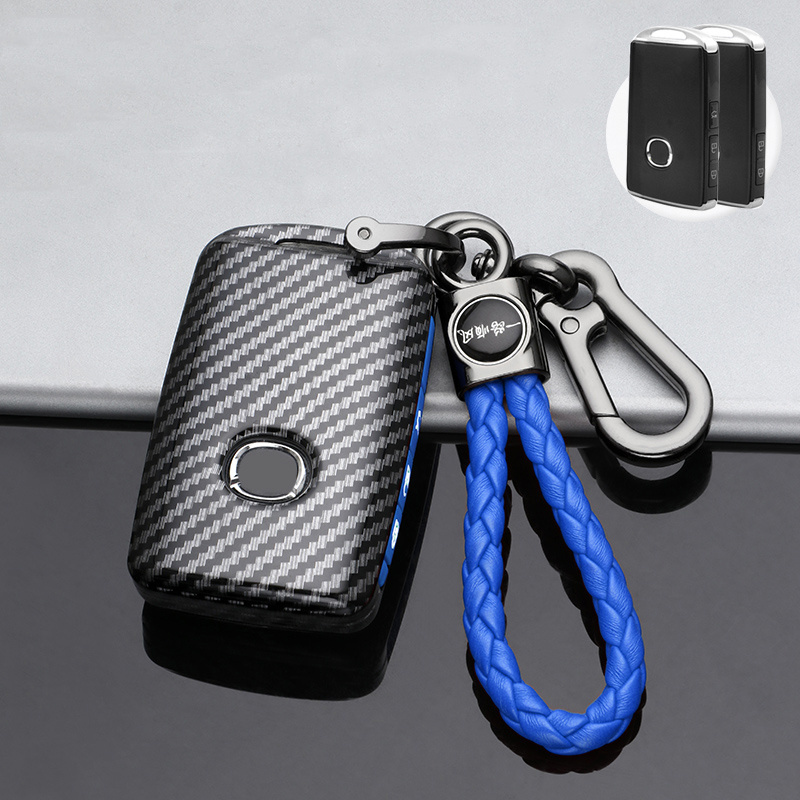 Carbon Car Remote Key Case Cover For Mazda 3 Axela CX4 CX5 CX 5 CX8 CX9 CX30 MX30 MX5 Miata 2019 2020 2021 Protector Accessories