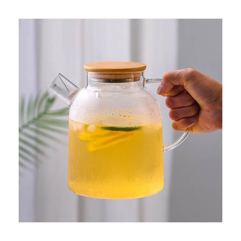 Glass coffee kettle transparent glass kettle Food grade sealed silicone ring glass tea kettle infuser