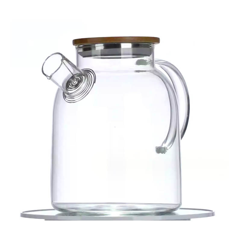 Glass coffee kettle transparent glass kettle Food grade sealed silicone ring glass tea kettle infuser