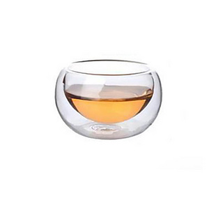 Double wall glass cup sublimation tea cup double glass set tea cups clear glass luxury