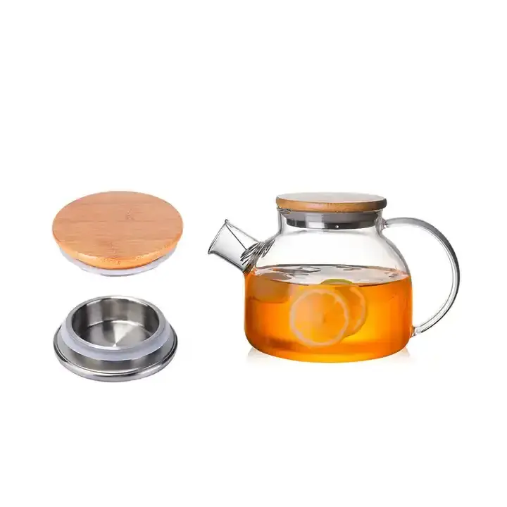 Glass teapot heat resistant tea set glass teapot unbreakable wholesale glass teapots