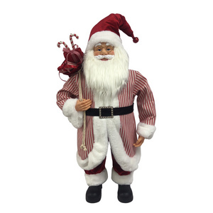 Life size figure ornament stands giant Santa Claus Large Outdoor Christmas Decor