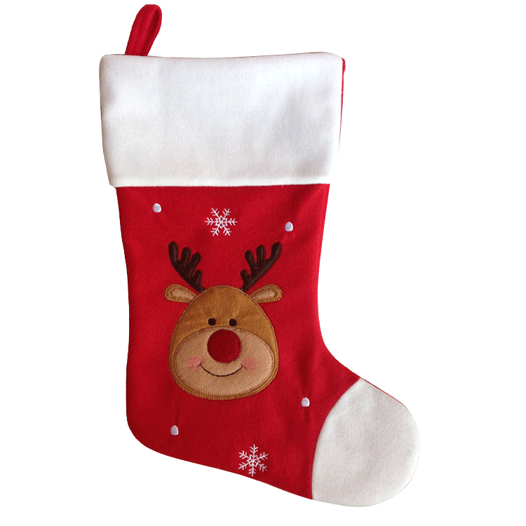 Extra Large felt Xmas decoration socks Santa Design Christmas Animated Stocking