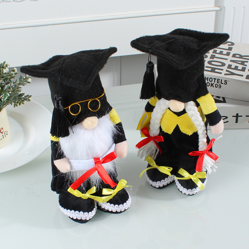 Factory Wholesale Graduation Long Beards Faceless Gnomes Plush Bachelor Gnome Stuffed Toys