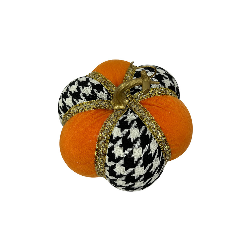 Halloween Pumpkin Crafts Home Tabletop Decoration Spooky Pumpkin Fall Autumn Outdoor Velvet Pumpkin Thanksgiving Decoration