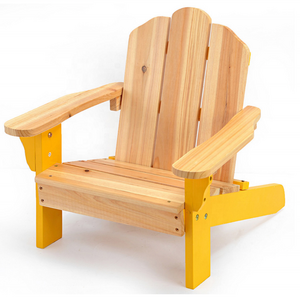 Custom Wooden Outdoor Adirondack Chair for Children With Grab Rails Folding Wooden Chairs