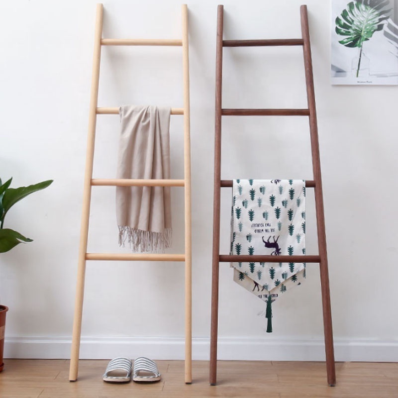 Wooden Blanket Ladder Custom Wooden Shelves For Home Ladder Shelf Towel Racks