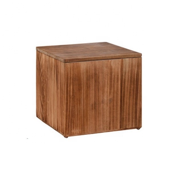 Custom Home Decor Wooden Stool With Storage Function Pine Wood Storage Stool