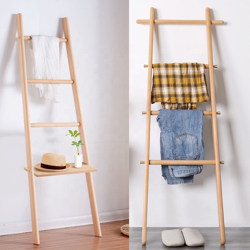 Wooden Blanket Ladder Custom Wooden Shelves For Home Ladder Shelf Towel Racks