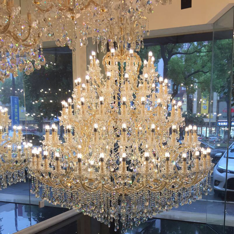 New Design Maria Theresa Luxury Lamp Living Room Villa Hotel Lobby Project Custom Crystal Hanging Floral Chandelier Light