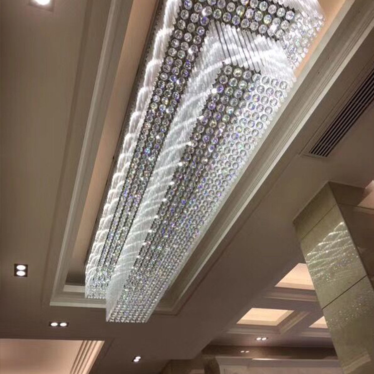 Led Ceiling Light Custom Project Crystal Modern Style Decoration Hotel Villa Banquet 80 Large Chandelier Surface Mounted 30000