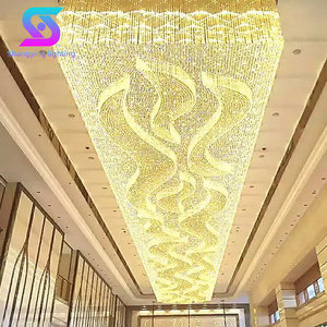 New Product Decorative Banquet Hall Shopping Mall Hotel Lobby Big Luxury Led Chandelier Ceiling Light