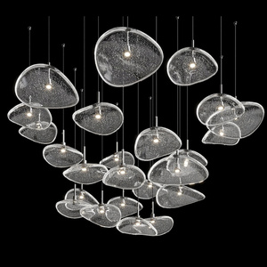 Custom Project Decoration Lighting Glass Led Chandelier Pendant Light Hall Hotel Staircase Modern Murano Glass 80 Free Pendant