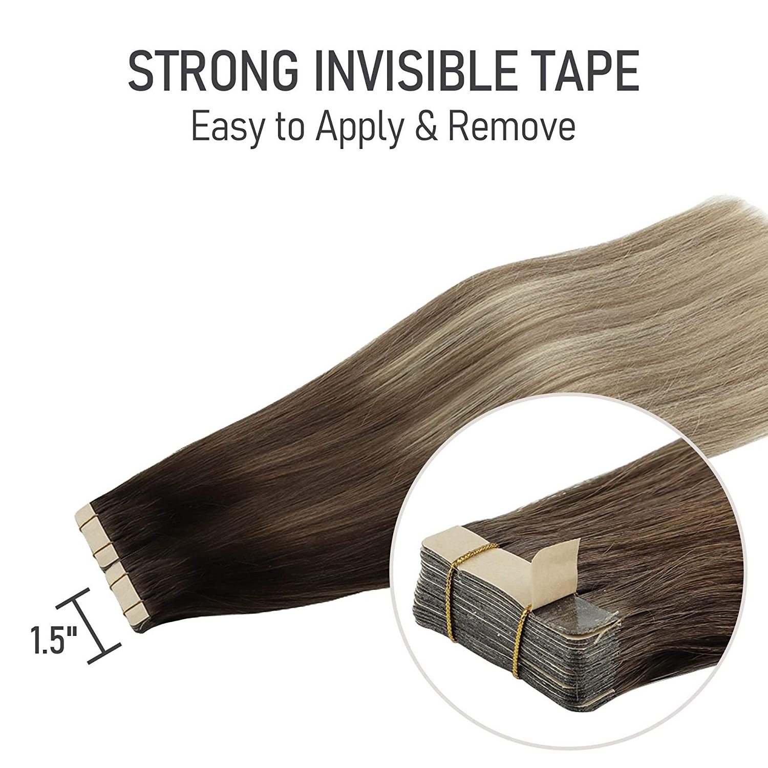 Wholesale Silky Straight Blonde Tape In Hair Extensions 100% Remy  Virgin Human Tape Hair Extension