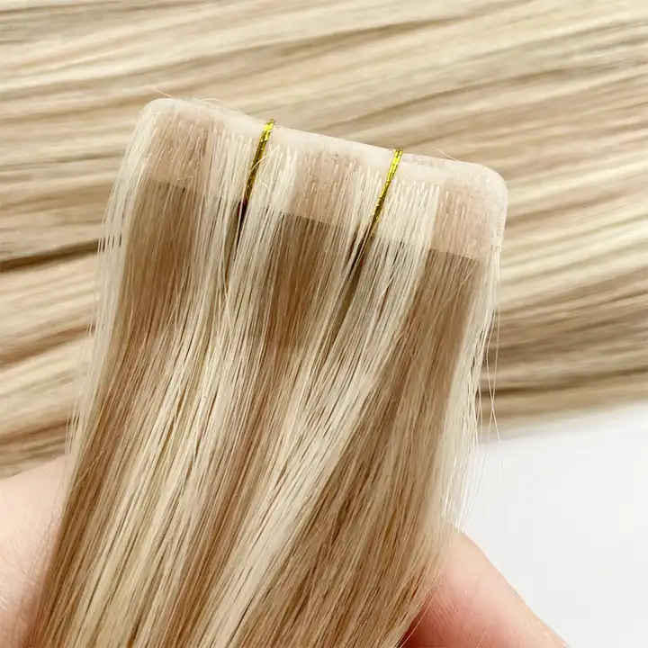 Seamless New Invisible Tape in Hair Extensions Hand Tied Pu Skin Weft Injected Tape In Invisible Hair Extensions