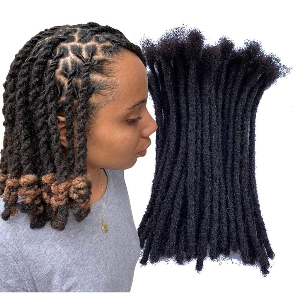 wholesale 100% handmade afro kinky human hair dreadlock extension loc extension human hair crochet dreadlock braiding hair