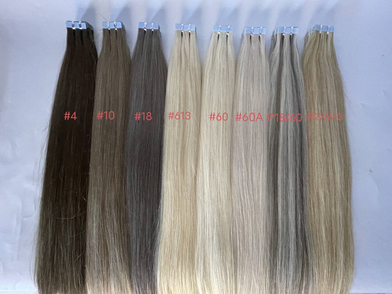 Tangling Free Balayage Tape In Real Human Hair Extensions 100% Human Double Drawn Tape Hair Extention For Salons