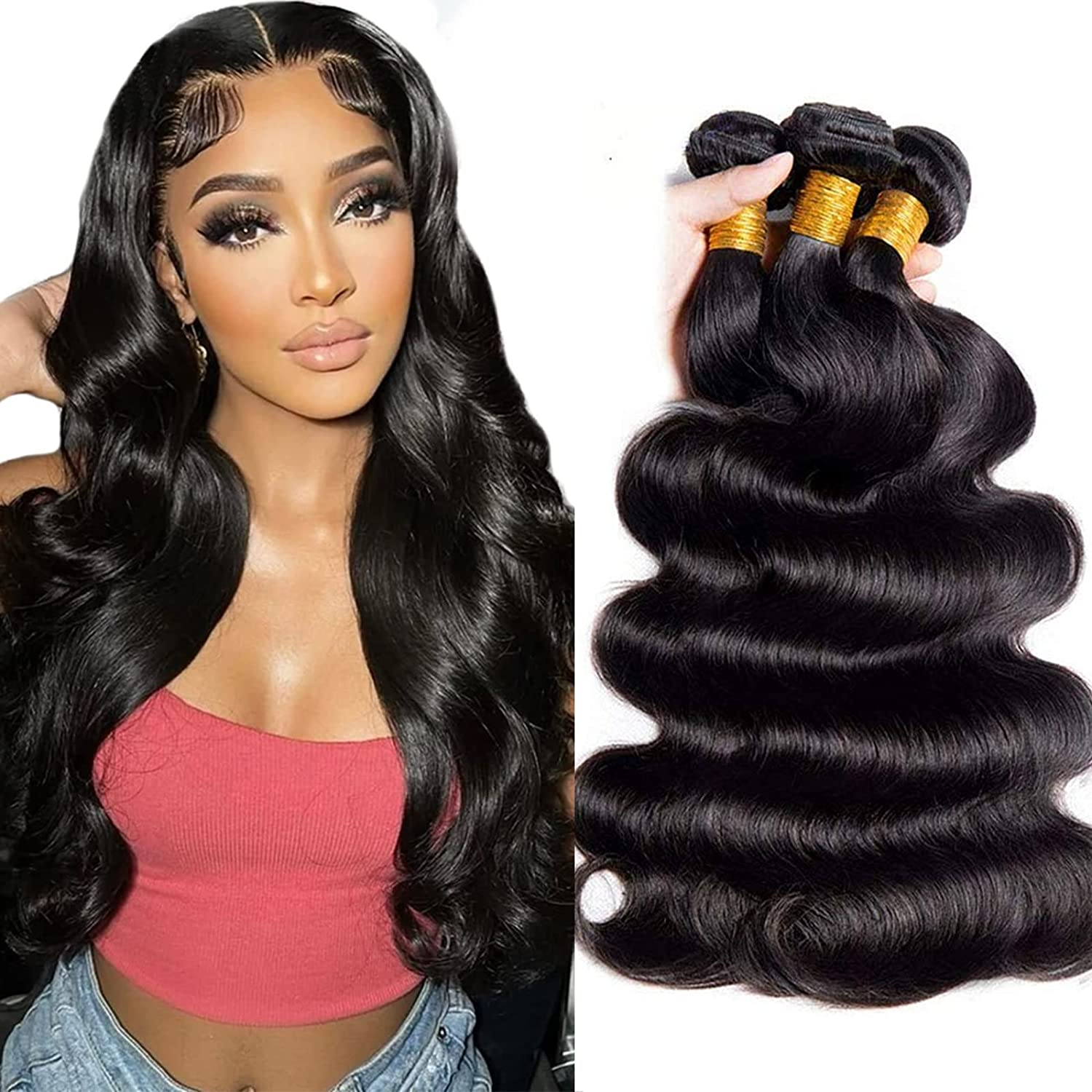 100% Real Natural Raw Indian Human Curly Hair 12a Grade Body Wave Virgin Human Hair Bundles