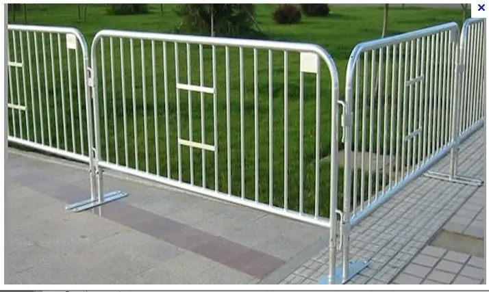 Pedestrian Temporary  crowd control barriers Portable  metallic fence for crowd control barriers crash barricade