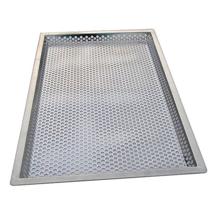 Wholesale Stainless Steel Perforated Metal Flat Tray Food Grade Stainless Steel Metal Perforated Flat Baking Tray