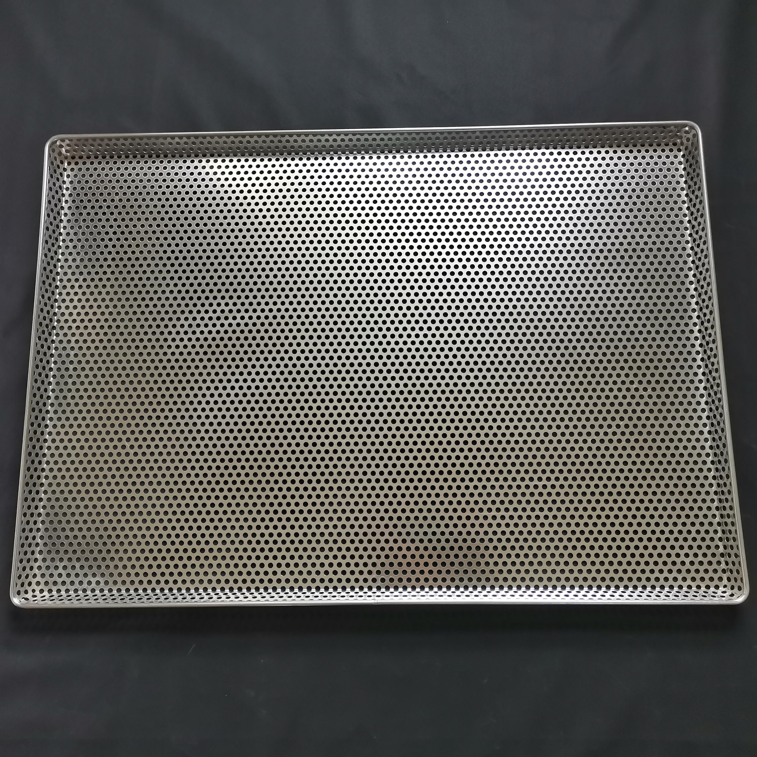 Wholesale Stainless Steel Perforated Metal Flat Tray Food Grade Stainless Steel Metal Perforated Flat Baking Tray