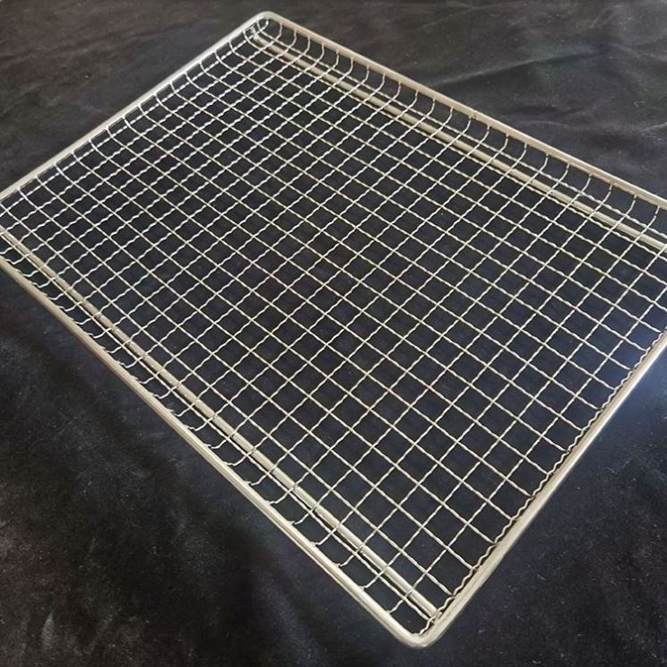 Wholesale Stainless Steel Mesh Tray Food Grade Stainless Steel Mesh Food Tray