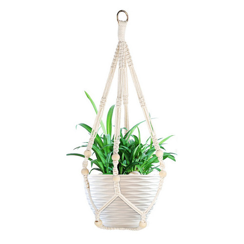 Macrame Plant Hanger Sets Indoor Outdoor Hanging for Home Decoration Wall Hanging Planter Plant Holder