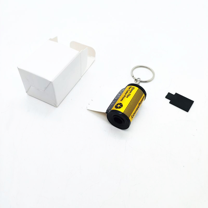 Sublimation Double Side Film Keychain Custom Camera Roll Keychain With 10 20 30 Photos Memory Film Keychain