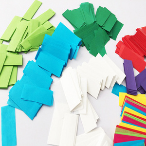 Confetti Paper 5x2cm Square Tissue Paper Flameproof Colorfast Paper