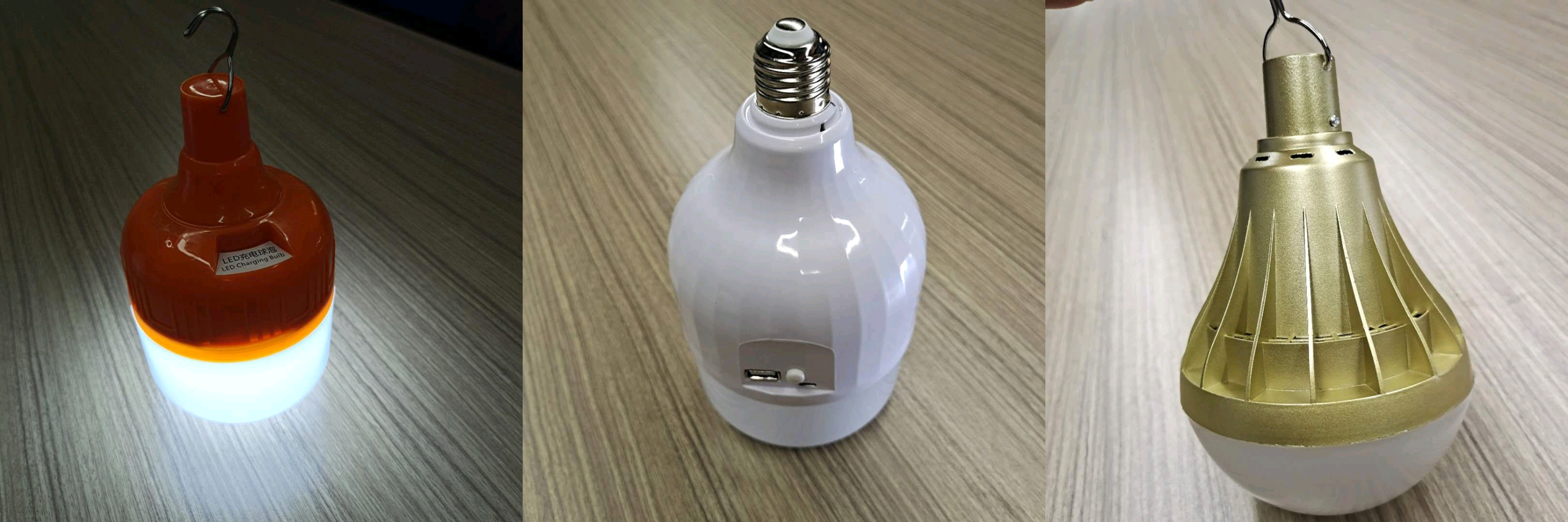 Portable Hanging USB Rechargeable 60W LED Camping Light Lantern Bulb for Outdoor Emergency Camping Tent Bulb