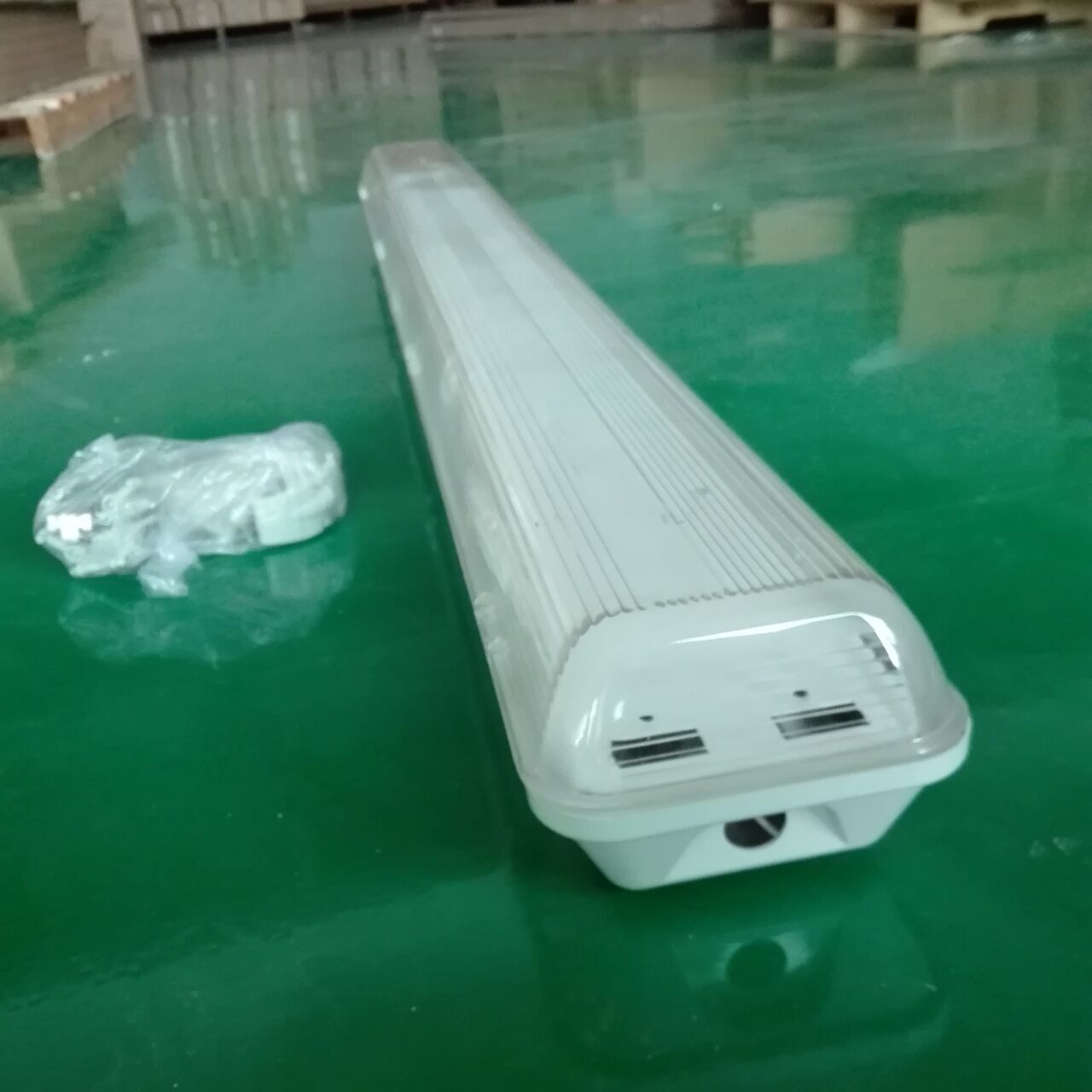 LED Aluminum Case Tri-Proof Dip-Switch NCF Luminaries DALI Dimming With 3H Emergency Male And Female Connector Light