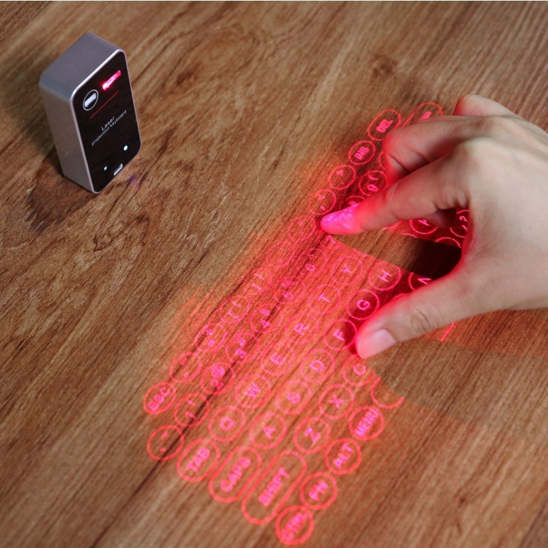 Factory direct mobile phone computer universal keyboard mouse function Bluetooth connection laser laser projection keyboard.