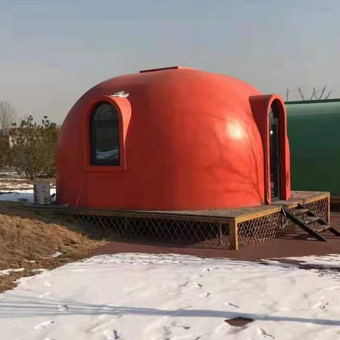 Hot Selling Youtube Living 200 Sq Ft Arisu 20X40 3 Bed 2 Bath 399 Square Foot 3D Printed Tiny Foam Dome House For Home