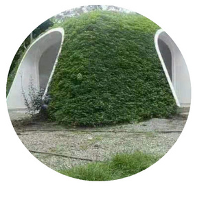 Original Ecological Covering Soil Planting Grass To Quickly Assemble FRP Cave Dome House For Tiny Bounce house